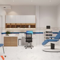 Thiết kế phòng khám Tai Mũi Họng hiện đại 39m2 tại Quảng Trị